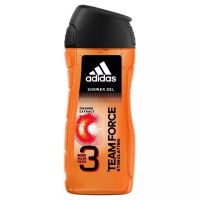 Adidas Team Force Shower Gel อาดิดาส ทีม ฟอซ บอดี้ แฮร์ เฟส ชาวเวอร์เจล 250ml.