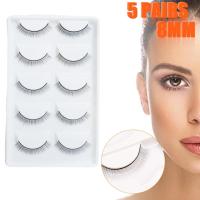 8mm Practice Eyelash Five Pairs Practice False Eyelash Learn School Eyelash Training Grafting Beauty Tools Salon N1R9