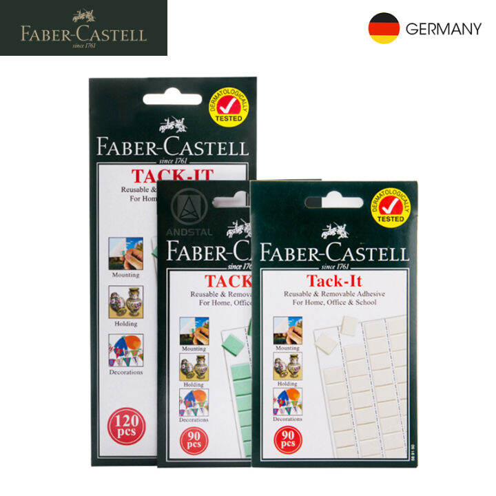 faber-castell-เทปกาวสองหน้าไร้ดินเเละกาวติดผนังไร้รอยตะเข็บเทปกาวสองด้านใช้ซ้ำได้กาวดินเหนียว