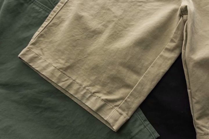 fuguiniao-กางเกงขาสั้น2022สำหรับผู้ชาย-มีกระเป๋าเยอะผ้าฝ้าย100-สวมใส่สบายกางเกงขาสั้นแบบลำลอง