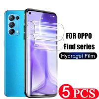 ● 5Pcs full cover Hydrogel film for OPPO Find X X2 X3 Neo X5 lite X6 pro screen protector HD protective film Not Glass Smartphone