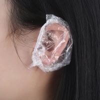 【YF】 100pcs Hair Dyeing Ear Cover Disposable Waterproof Protector Salon Bath Shower Shield Earmuffs Barber Hairdressing Accessory