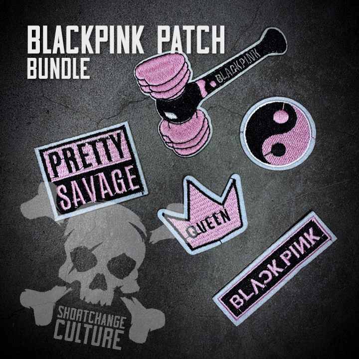 ตัวรีดติดเสื้อ-ตัวรีดลายปัก-อาร์มปัก-blackpink-patch-bundle