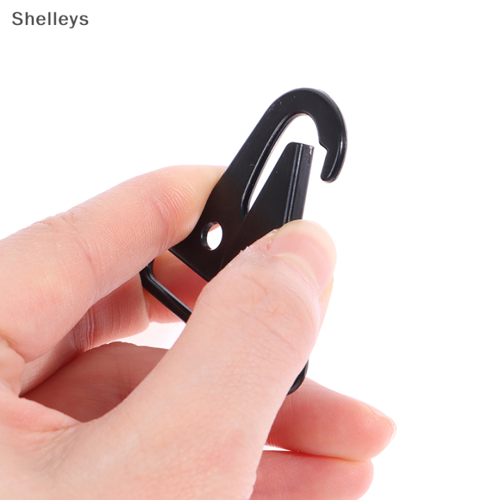 shelleys-อะไหล่มีตะขอ2ชิ้นสำหรับหัวเข็มขัด-carabiner-ปากนกอินทรีอะลูมินัมอัลลอย