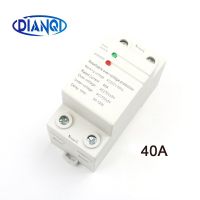 【✴COD✴】 quan59258258 Dzhrgq-40-40a อุปกรณ์วัดคลื่นโวลต์ Ac 230V 50Hz ราง Din การฟื้นฟูอัตโนมัติป้องกันการปรับแรงดันไฟฟ้าเกินและใต้