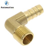 Hose Barb OD 6-19mm 90 Degree Male Thread 1/8 1/4 3/8 1/2 Elbow Brass Barbed Fitting Coupler Connector Adapter Copper