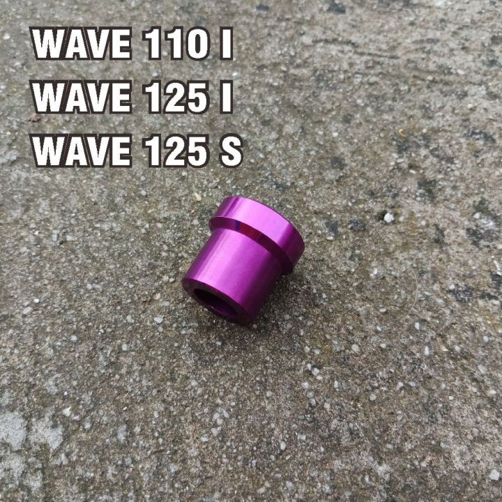 บูทล้อรถมอเตอร์ไซค์-รุ่น-wave125i-wave110i-wave125s-บูชแกนล้อหน้า-สีม่วง-1ชิ้น