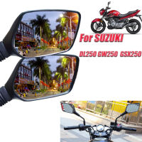 Untuk SUZUKI DL250 Vstrom V-Strom DL 250 GW250 GSX250 Cermin Convex Meningkatkan Cermin Spion มองเห็นกระจกด้านข้าง