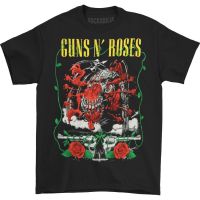 Hot sale N Roses band graphic Mens 100% Cotton Round Neck Short Sleeve T-Shirt  Adult clothes