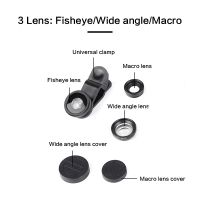 0.67x Wide Angle Zoom Lens Removable Fisheye 180 Degrees Macro Lenses Camera Kits With Clip Lens for Smartphone iphone 13