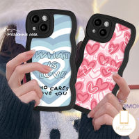 MissConnie อินศิลปะรักเคสโทรศัพท์รูปหัวใจ Realme C35 C15 C21Y C33 C25s C25Y C12 9 5 10 7i 9i 6i 8i 5i 8 9 Pro + 5S 7 Realme C20 C25 C11 C30 C3 C17 C20A ขอบลอนฝาครอบด้านหลังเนื้อนิ่ม Tpu