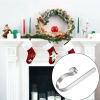 【cw】 Stocking Holders Metal Mantel Stockings Hangers Shelf Fireplace Grips Xmas Jewelry