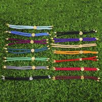 Juya 4 2Pcs/Lot Handmade Cotton Material Colorful Stopper Bead Adjustable Rope Chains Accessories For DIY Charms Bracelet Making 【hot】d25bil