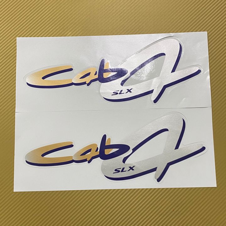 สติ๊กเกอร์-cab4-slx-ติดข้างท้ายกระบะ-isuzu-ราคาต่อคู่-มี-2-ชิ้น