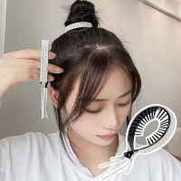 [Cutewomen2020] เต็ม Rhinestone Hairpins สำหรับผู้หญิงยาวพู่คริสตัลหางม้าหัวเข็มขัดผมผูกคลิปแฟชั่นอุปกรณ์ผม