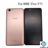 ตัวเรือนสีดำ/ สีทอง6.0นิ้วสำหรับ Vivo Y71 Y71i Y71A หลังฝาหลังปิดโทรศัพท์ประตูอะไหล่กระจกหลัง