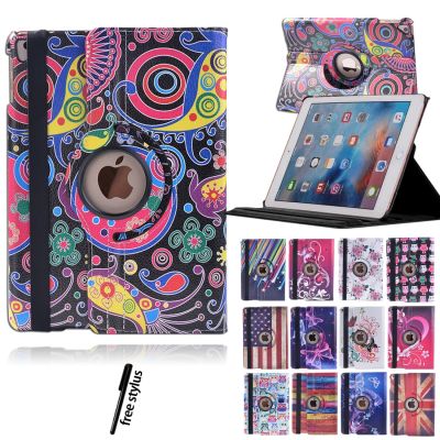 [2023ร้อน] เคสสำหรับ Apple IPad Pro 12.9 Inch 2015/2017/iPad 9th 8th 7th/อากาศ4/5 360องศาหมุนอัจฉริยะเป็นหนังนอนอัตโนมัติ