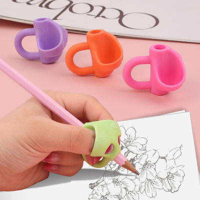 【Free Shipping】ที่ยึดปากกาของเด็กการเขียนท่าแก้ไขด้วยสามนิ้วสิ่งประดิษฐ์ที่ถือปากกาของนักเรียน