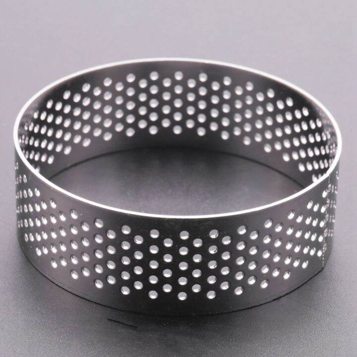 8pcs-stainless-steel-tart-ring-heat-resistant-perforated-cake-mousse-ring-round-double-rolled-tart-ring-metal-mold