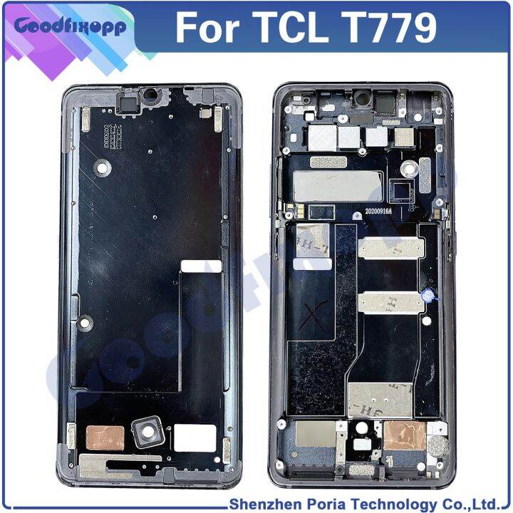 สำหรับ-tcl-10-pro-t799โครงหน้ากากกลาง-t799b-t799h-ที่อยู่อาศัยแผงจอแอลซีดีรองรับแผงหน้าปัดกลางสำหรับ10pro-tcl-กรอบด้านหน้า