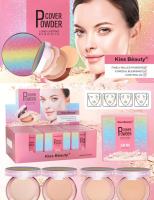 81185-03 แป้งเรนโบว์ Kiss Beauty แป้ง2ชั้น Perfect Cover powder ตลับวิ๊งๆงานหรูสุดใจเลยตัวนี้ ใช้งานได้นานมาก