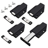 Push Latch Heavy Duty 4 Pack Push to Open Cabinet Hardware Magnetic Contact Latches for Door Push