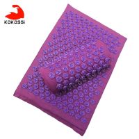 KoKossi Acupressure Mat Head Neck Back Foot Massage Cushion Pillow Yoga Mat Anti-stress Massager Relieve Stress Body Fatigue