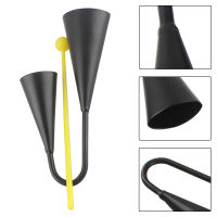 Two Tone Metal Double Bell Cowbell Percussion เครื่องดนตรีพร้อม Striker Percussion Instruments