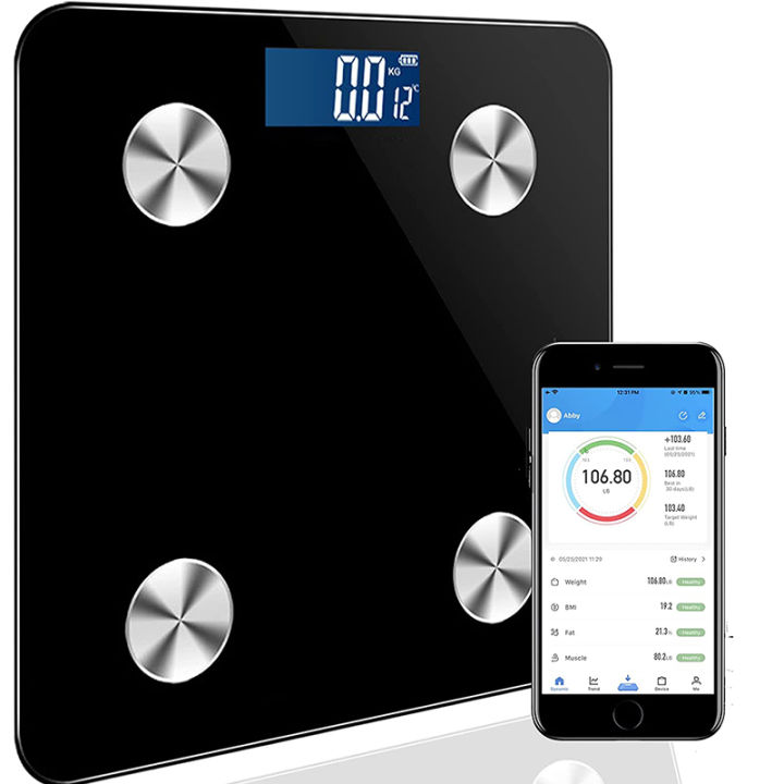 Bathroom Scales Bluetooth Floor Body Scale Smart Electronic Weight Scale  Balance Body Composition Analyzer