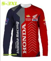XZX180305   honda Motor shirt long sleeve for men/women clothes Racing Cycling27