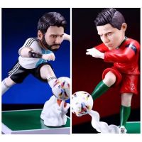 Messi vs Ronaldo in Action Diorama PVC Model 20 cm