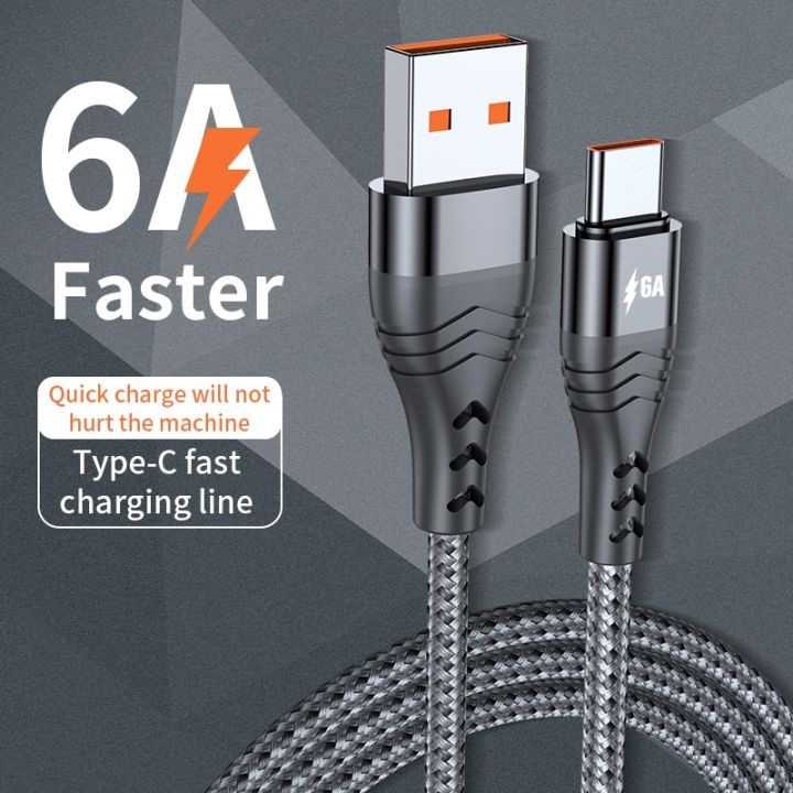 a-lovable-66w-usb-type-ccharging6a-5a-forscp-fcp-xiaomiafc-qc3-0charge-voocdata-สายไฟ1-2-3m