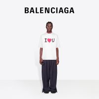 COD Balenciaga I LOVE U Womens Printed Casual Short Sleeve T-shirt_11