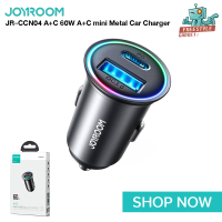 ๋JOYROOM JR-CCN04 A+C 60W A+C mini Metal Car Charger - ที่ชาร์จไวในรถแบบ 1 USB/1 PD