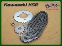 KAWASAKI KSR110 (13T) FRONT ​&amp; (30T) REAR SPROCKET &amp; "MAX" DRIVE CHAIN (420 - 112L) #ชุดสเตอร์หน้า-หลัง พร้อมโซ่