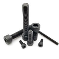 10/50pcs M2 M2.5 M3 M4 M5 M6 M8 Black grade 12.9 steel DIN912 All Full Thread Hexagon Hex Socket Cap Allen Head Screw Bolt