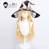 Kirisame Marisa Cosplay Wig Anime Touhou Project Cosplay HSIU Light Blonde Braid Long Hair+Free Wig Cap Project Shrine Maiden