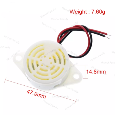 ส่งจากไทย Electroic Ringer 3V-24V Beep Tone เสียงดังต่อเนื่อง และเสียงดังเป็นจังหวะเหมือนรถถอยหลัง อิเล็กทรอนิกส์ Buzzer สัญญาณเตือน