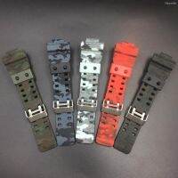 ⌚ Watch strap accessories เข้ากันได้กับ g นาฬิกายุโรปตะวันตกสายเรซิ่นลายพราง GA110 100 120 GD120 อุปกรณ์เสริม