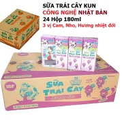 HCM Sữa trái cây KUN 24 HỘP 180ML Công nghệ Nhật bản - SHOP ANPHUONG