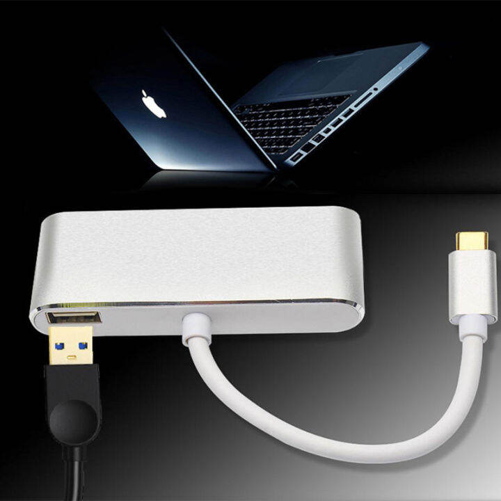 huilopker-mall-usb-c-hub-อะแดปเตอร์ใน1ประเภท-c-ถึง4พัน-hdmi-usb-3-1ชาร์จหลายพอร์ตแปลง-s-plitter-สำหรับ-macbook-pro-พีซีคอมพิวเตอร์