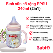 High Quality Transparent PPSU Feeding Bottle 240ml Babi1