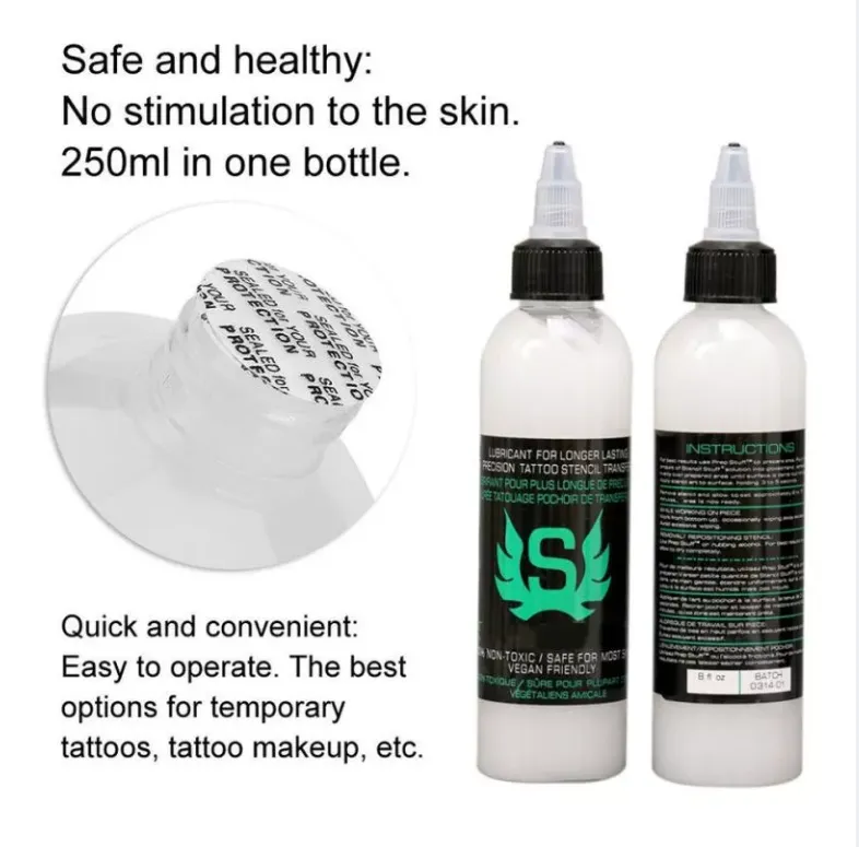 Tattoo Transfer Solution Tattoo Stencil Gel 250ml Safe Easy