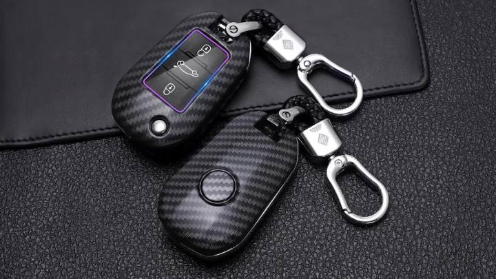 For Peugeot 208 508 3008 5008 Citroen C4 Car Key Holder Case Cover Keychain  Fob
