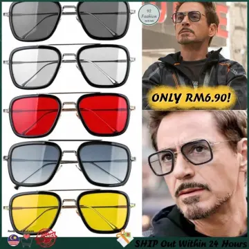 Wy Ting Edith Glasses Tony Stark Iron Man Spider Man Sunglasses Women Men  Metal Frame Eyeglasses Eyewear | Shopee Philippines