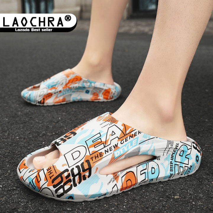 laochra-รองเท้าแตะผู้ชายรองเท้าแตะฤดูร้อนใหม่แพลตฟอร์มฟอร์มก้อนใหญ่รองเท้าแตะรองเท้าแตะ-eva-นุ่มสบายๆรองเท้าแตะชายหาดลำลอง