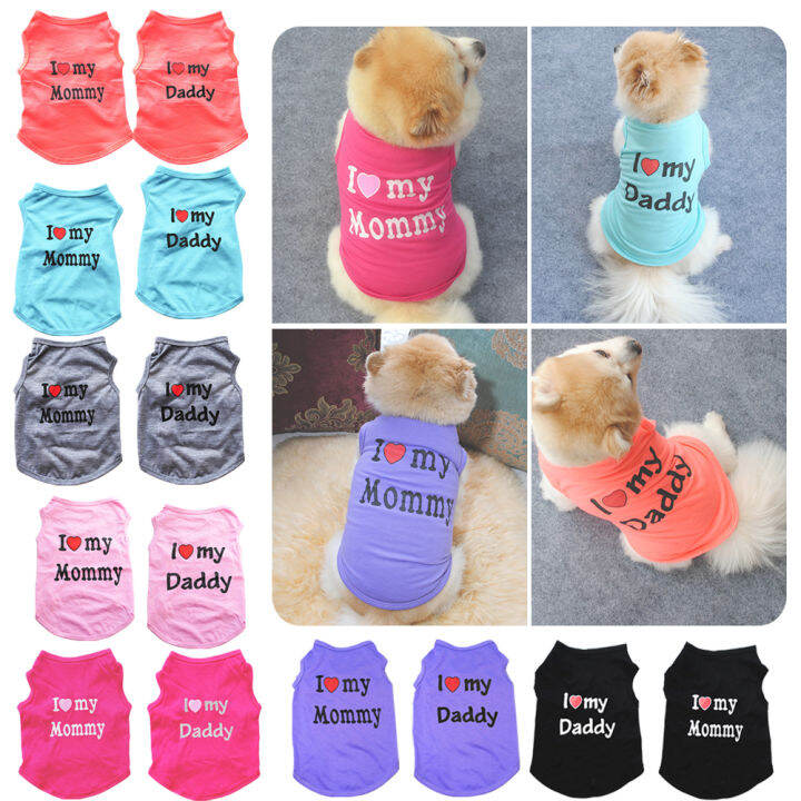 Pet Dog Clothes Small Dogs XSL Clothing Pet Vest Puppy Dog Coat Love