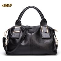 100 Genuine Leather Women Handbags 2021 New Ladies Casual Large Bags Shoulder Womens Bag Ttrend Solid Color Versatile Bag