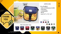 CMYK Mini Shoulder Bag001 Crossbody กระเป๋าสะพายข้าง กระเป๋าแฟชั่น กระเป๋าสะพายใบเล็ก กระเป๋าสะพายไหล่ ขนาดกะทัดรัด วัยรุ่นอินเทรนด์ขนาด 3.5"x7.5"x 8" มี8สี