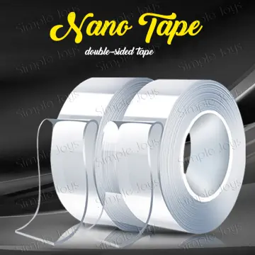 50mm Width Double-sided Adhesive Nano Tape 1-5M Reusable No Trace  Waterproof Ultra-strong Wall Tape Strip Clear Mounting Tape